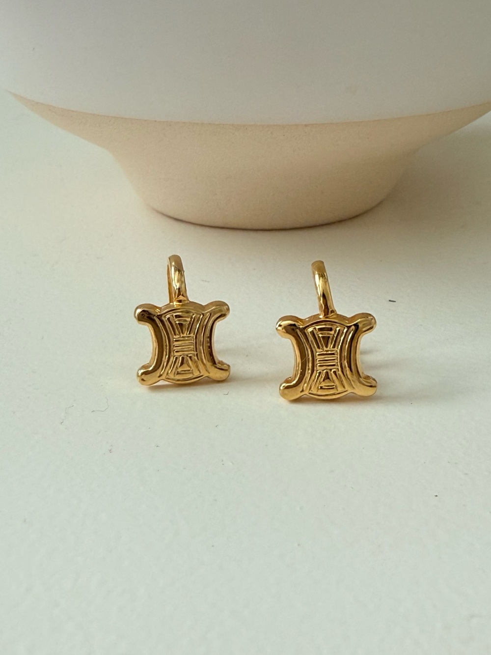 Authentic Vintage Celine Triomphe Earrings